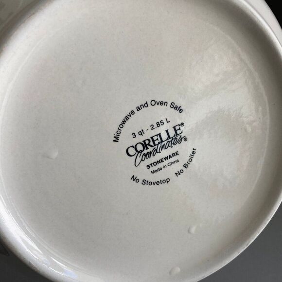 Corning Corelle Coordinates Abundance Fruit Large Ceramic Mixing Bowl, 3 Quartz - Picture 3 of 5